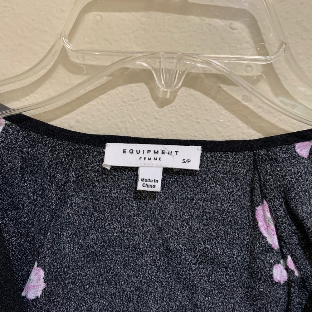 Equipment Alexandria v-neck floral mini dress S - Picture 4 of 8
